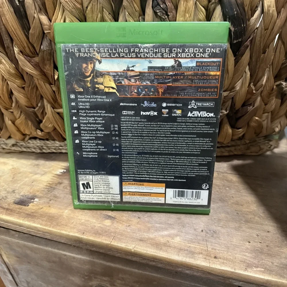 Call of Duty: Black Ops 4 (Microsoft Xbox One, 2018)
